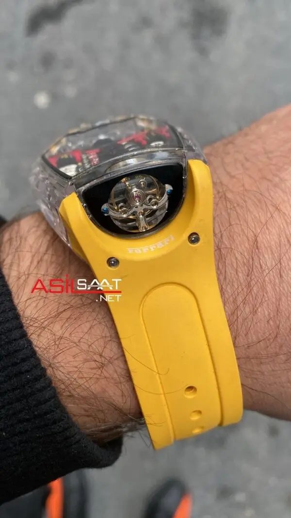 Hublot LaFerrari MP 05 Sarı Kordon Şeffaf Kasa HBFL004