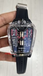 Hublot LaFerrari MP-05 Tourbillon Black Sapphire 46mm Siyah Şeffaf Replika Saat