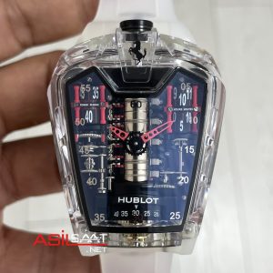 Hublot LaFerrari MP-05 Tourbillon Sapphire 46mm Şeffaf Replika Saat