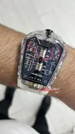 Hublot LaFerrari MP-05 Tourbillon Sapphire 46mm Şeffaf Replika Saat