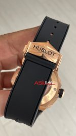 Hublot Sang Bleu II Siyah Kadran 45mm Rose Replika Saat