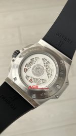 Hublot Sang Bleu II Siyah Kadran 45mm Silver Replika Saat