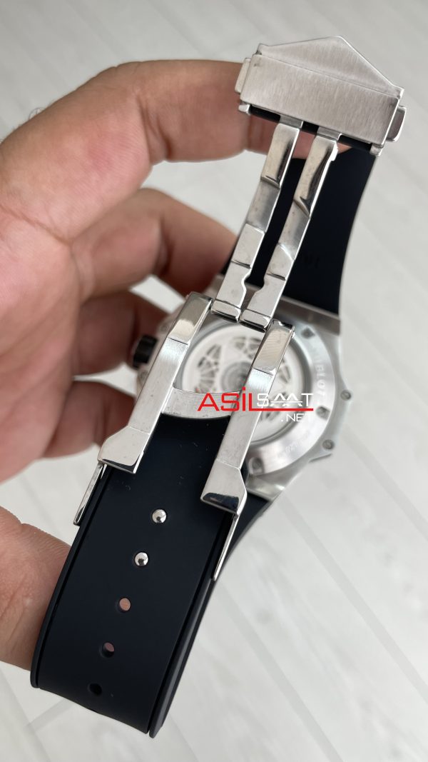 Hublot Sang Bleu II Siyah Kadran 45mm Silver Replika Saat Hublot Sang Bleu II Siyah Kadran 45mm Silver Replika Saat