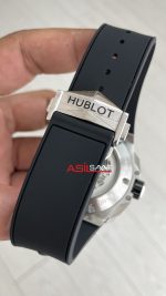 Hublot Sang Bleu II Siyah Kadran 45mm Silver Replika Saat