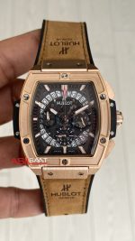 Hublot Spirit Of Big Bang King Senna Champion Kahverengi 45mm Rose Replika Saat