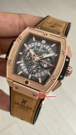 Hublot Spirit Of Big Bang King Senna Champion Kahverengi 45mm Rose Replika Saat