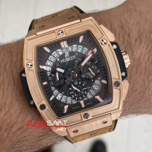 Hublot Spirit Of Big Bang King Senna Champion Kahverengi 45mm Rose Replika Saat