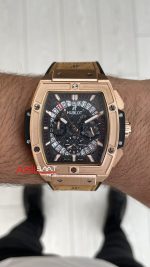 Hublot Spirit Of Big Bang King Senna Champion Kahverengi 45mm Rose Replika Saat
