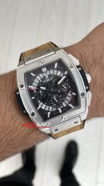 Hublot Spirit Of Big Bang Senna Champion Kahverengi 45mm Silver Replika Saat