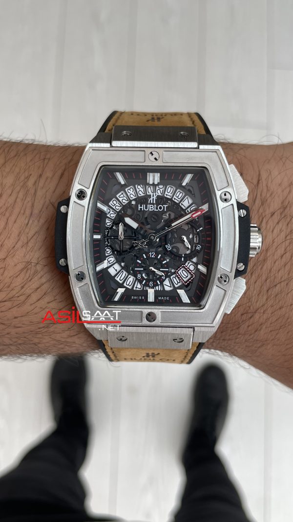 Hublot Spirit Of Big Bang Senna Champion Kahverengi 45mm Silver Replika Saat