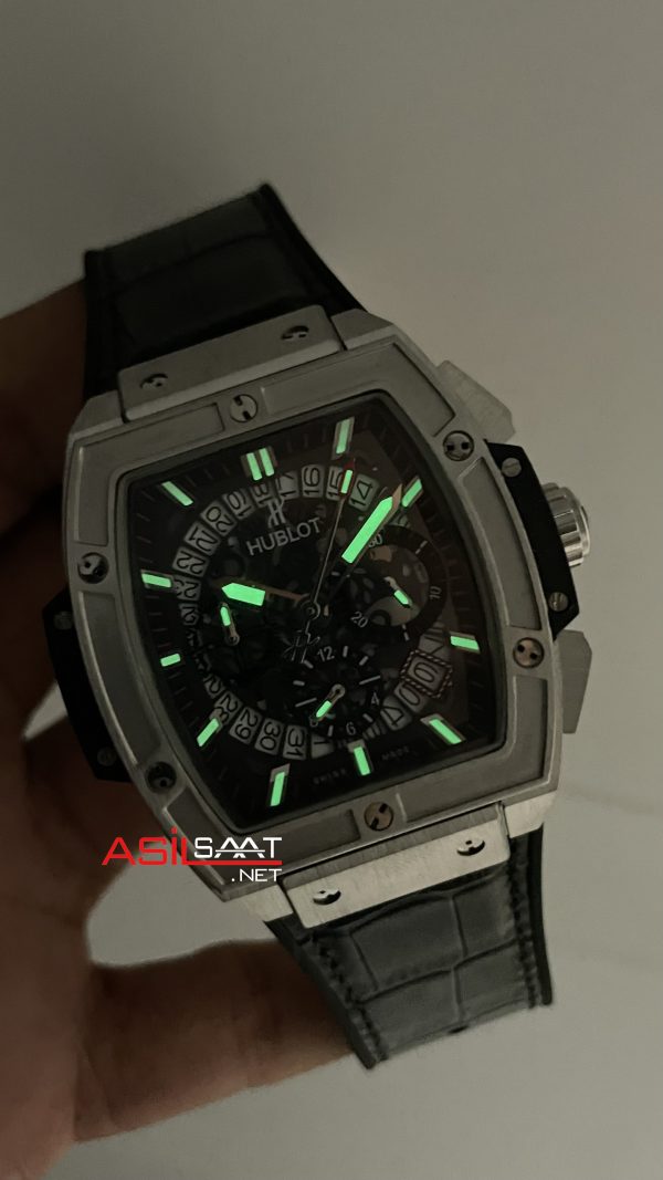 Hublot Spirit Of Big Bang Senna Champion Siyah 45mm Silver Replika Saat Hublot Spirit Of Big Bang Senna Champion Siyah 45mm Silver Replika Saat