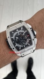Hublot Spirit Of Big Bang Senna Champion Siyah 45mm Silver Replika Saat