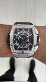 Hublot Spirit Of Big Bang Senna Champion Siyah 45mm Silver Replika Saat