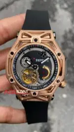 Hublot Techframe Ferrari Tourbillon 43 mm Replika Saat HBFT002