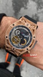 Hublot Techframe Ferrari Tourbillon 43 mm Replika Saat HBFT002