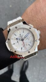 Hublot Tuiga 1909 Big Bang Beyaz Kadran Gümüş Kasa HBT006