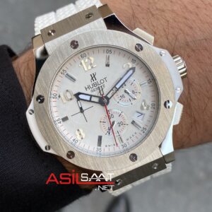 Hublot Tuiga 1909 Big Bang Beyaz Kadran Gümüş Kasa HBT006