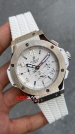 Hublot Tuiga 1909 Big Bang Beyaz Kadran Gümüş Kasa HBT006