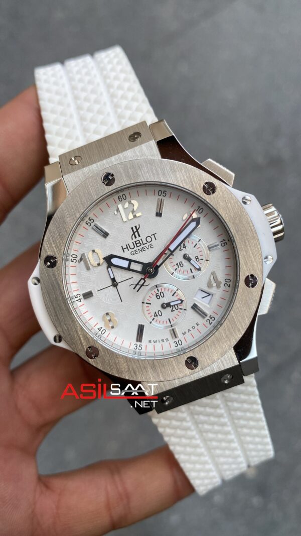 Hublot Tuiga 1909 Big Bang Beyaz Kadran Gümüş Kasa HBT006
