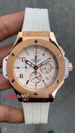Hublot Tuiga 1909 Big Bang Beyaz Kadran Rose Kasa Replika Saat HBT007