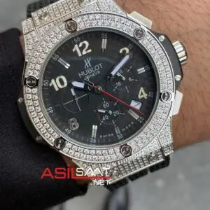 Hublot Tuiga 1909 Big Bang Taşlı Gümüş Kasa 41 mm Replika Saat HBT009