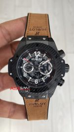 Hublot Unico Big Bang Kahverengi 44mm Black PVD Replika Saat