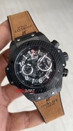 Hublot Unico Big Bang Kahverengi 44mm Black PVD Replika Saat