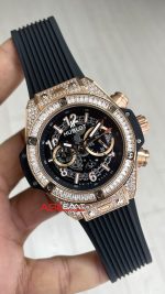 Hublot Unico Diamond Big Bang King 44mm Rose Replika Saat