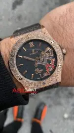 Hublot Vendome Classic Fushion İşlemeli Rose Kasa HBV026