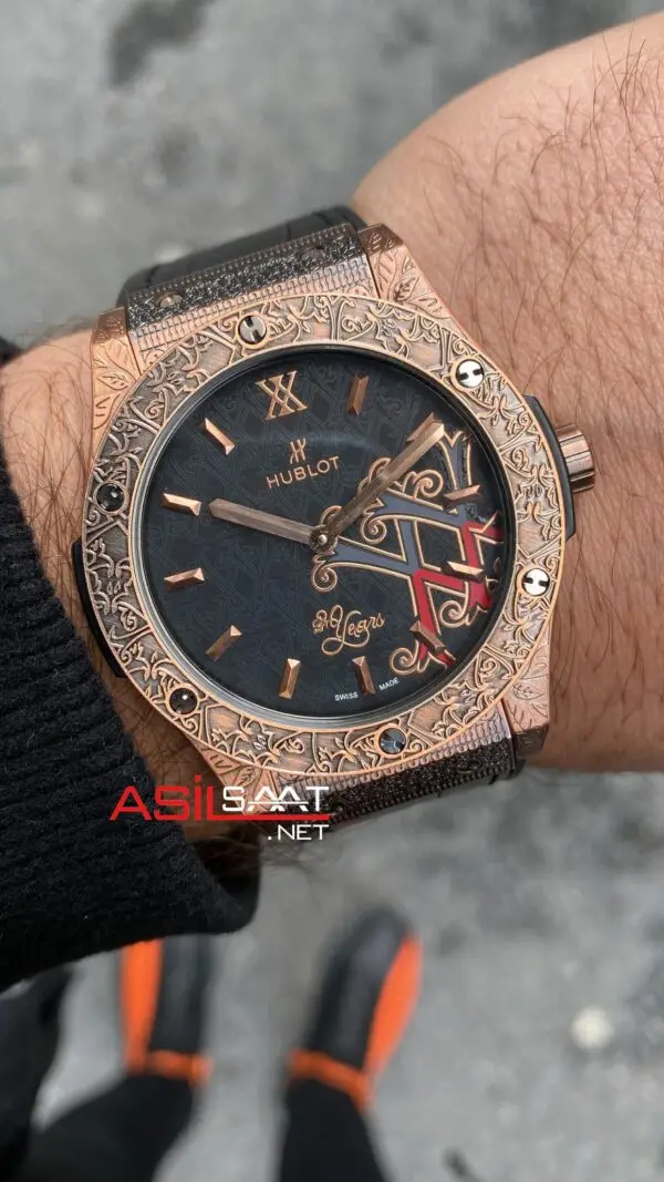 Hublot Vendome Classic Fushion İşlemeli Rose Kasa HBV026