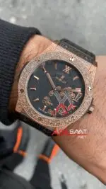 Hublot Vendome Classic Fushion İşlemeli Rose Kasa HBV026