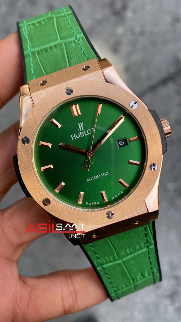 Hublot Vendome Rose Yeşil Kadran HBV022