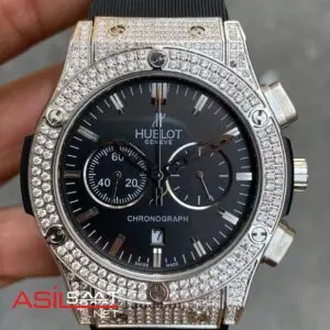 Hublot Vendome Taşlı Gümüş Kasa HBV007