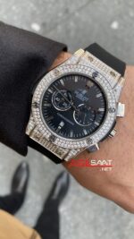 Hublot Vendome Taşlı Gümüş Kasa HBV007