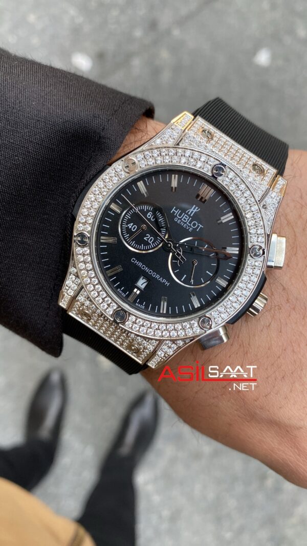 Hublot Vendome Taşlı Gümüş Kasa HBV007