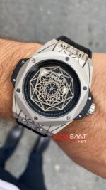 Hublot Big Bang Unico Sang Bleu King Silver Kadran Siyah HBSB005