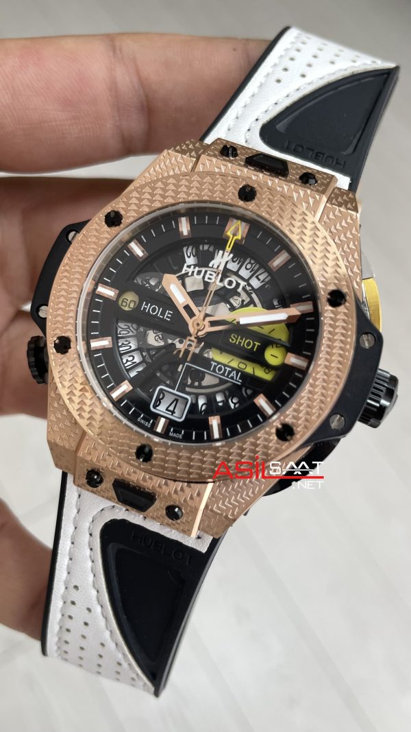 Hublot Golf Unico Big Bang 45mm Rose Replika Saat