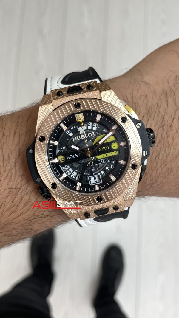 Hublot Golf Unico Big Bang 45mm Rose Replika Saat