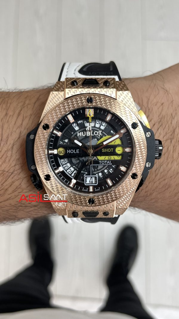 Hublot Golf Unico Big Bang 45mm Rose Replika Saat