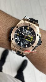 Hublot Golf Unico Big Bang 45mm Rose Replika Saat
