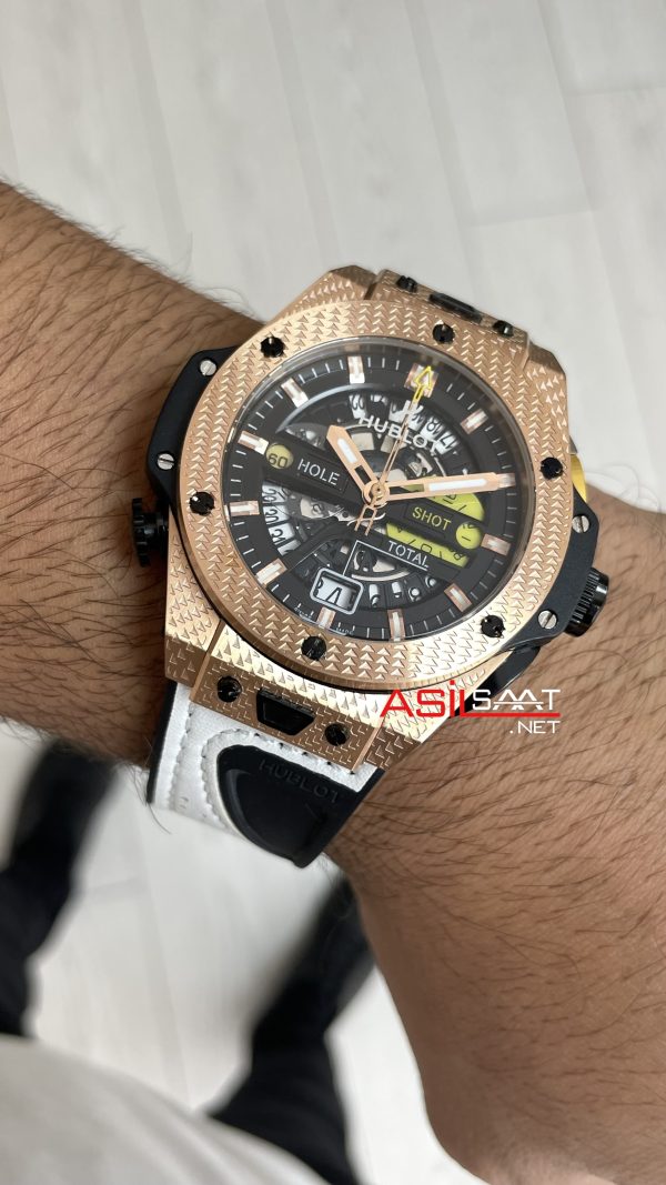 Hublot Golf Unico Big Bang 45mm Rose Replika Saat