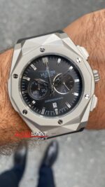 Hublot Orlinski Classic Fushion Siyah Kadran Gümüş Kasa Replika Saat HBOV001