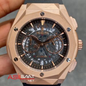 Hublot Orlinski Skeleton Classic Fushion Rose Kauçuk Kordon HBOV004