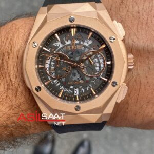 Hublot Orlinski Skeleton Classic Fushion Rose Kauçuk Kordon HBOV004