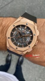 Hublot Orlinski Skeleton Classic Fushion Rose Kauçuk Kordon HBOV004