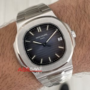Patek Philippe Nautilus 5711 Mavi Kadran 40mm Super Clone Swiss ETA Saat PPF Factory