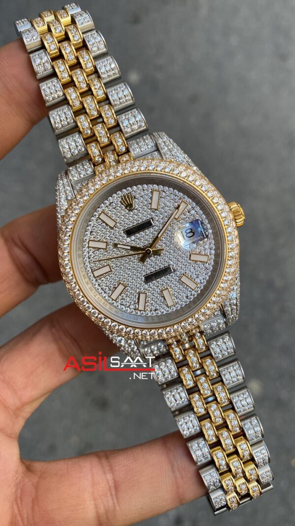 Rolex Datejust Diamond 126334 Jubilee 41 mm 3235 Super Klon Eta Saat