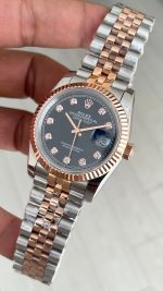 Rolex Datejust Siyah Taşlı 126231 Lady Jubilee 36mm Two Tone Rose Kadın Saati
