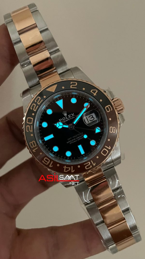 Rolex Root Beer Gmt Master II 126711CHNR Oyster DD3285 V3 Super Klon Swiss ETA Saat AR Factory Rolex Root Beer Gmt Master II 126711CHNR Oyster DD3285 V3 Super Klon Swiss ETA Saat AR Factory