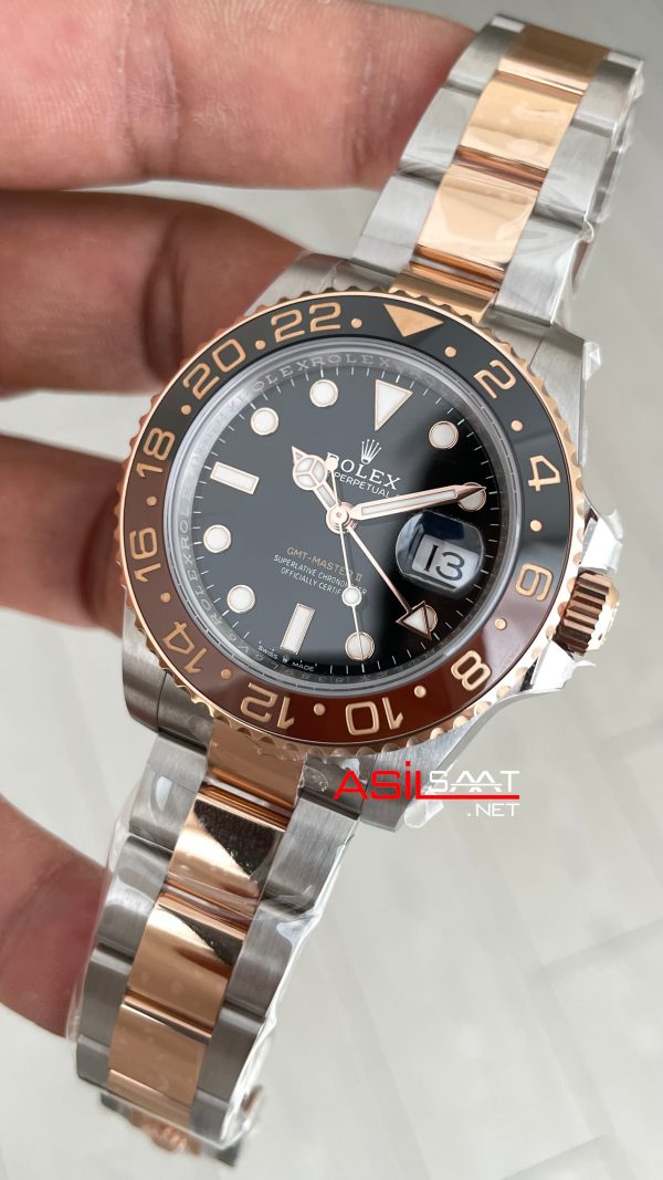 Rolex Root Beer Gmt Master II 126711CHNR Oyster DD3285 V3 Super Klon Swiss ETA Saat AR Factory Rolex Root Beer Gmt Master II 126711CHNR Oyster DD3285 V3 Super Klon Swiss ETA Saat AR Factory